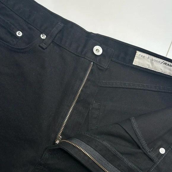Rag &‎ Bone NWT Justine Short Size 31 Black USA Made 34x3 Festival Denim $165 - Picture 5 of 12